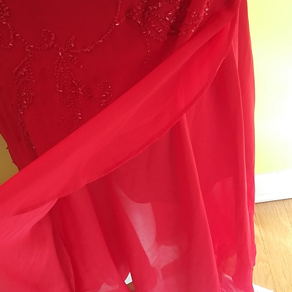 CICCI Women Red Gown With Beads Size XL - Picture 5 of 14